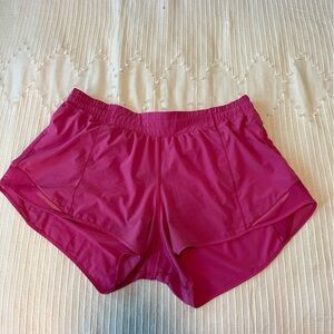 lululemon athletica pink hotty hot shorts